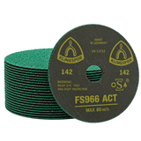 Klingspor FS 966 ACT Ceramic Fibre Discs with Multibond – 25 Pack