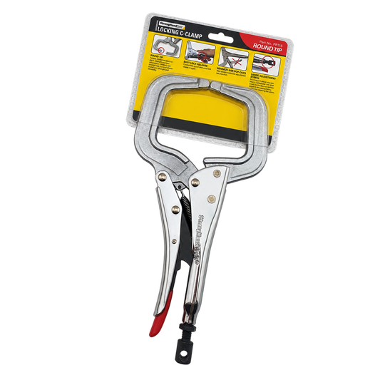 StrongHand PR115 Locking C-clamp Pliers Round Tip 280mm