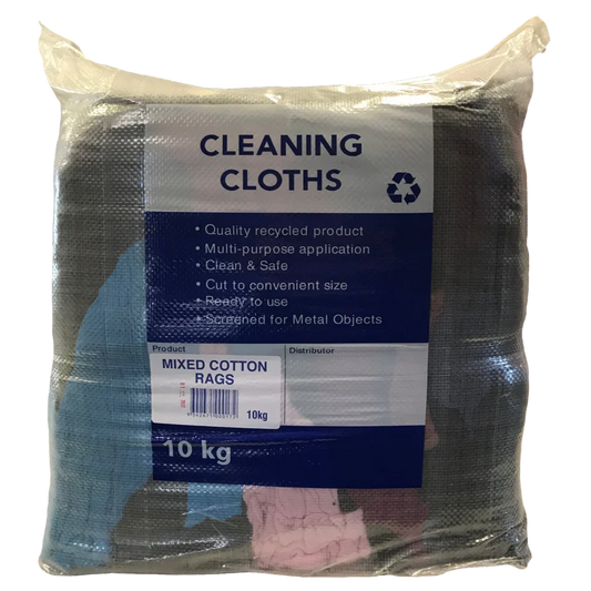 Hi-Tec mixed cotton cleaning rags 10 kg bag