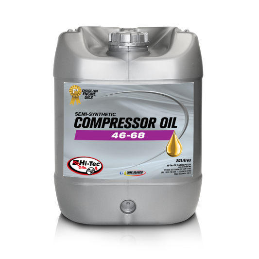 Hi-Tec Oils Semi-Synthetic Compressor Oil container
