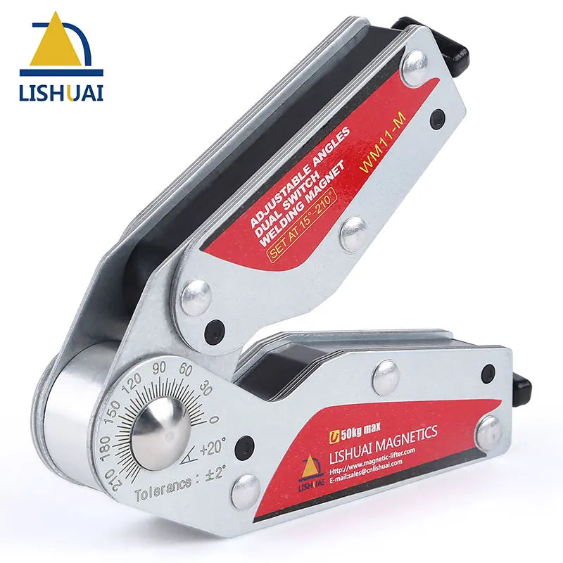 LISHUAI Adjustable Angles Dual Switch Welding Magnet