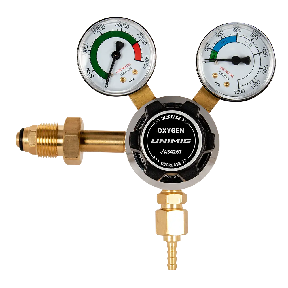 UNIMIG Oxygen Twin Gauge Regulator