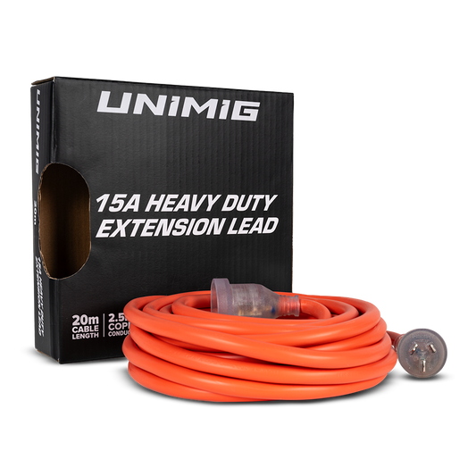 UNIMIG 15Amp 2.5mm Heavy Duty Extension Lead