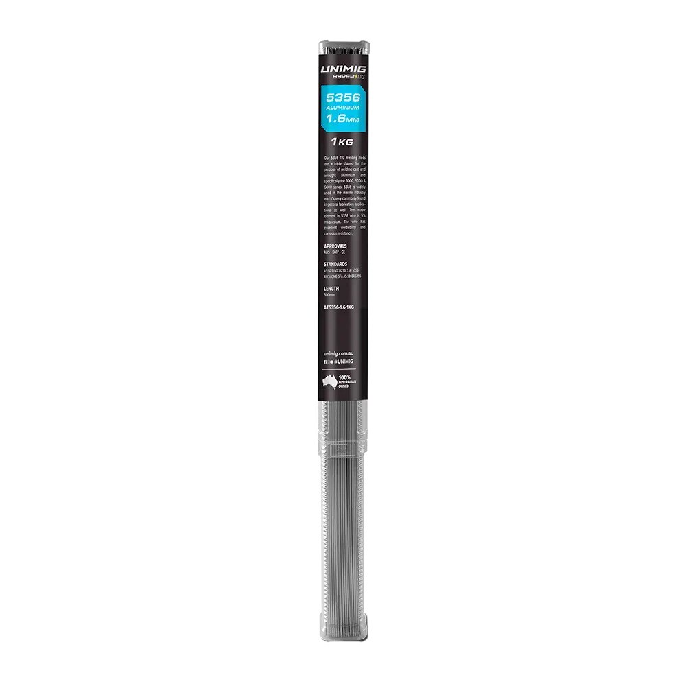 UNIMIG 5356 Aluminum TIG Welding Rods - 1 kilogram (1kg) / 1.6mm