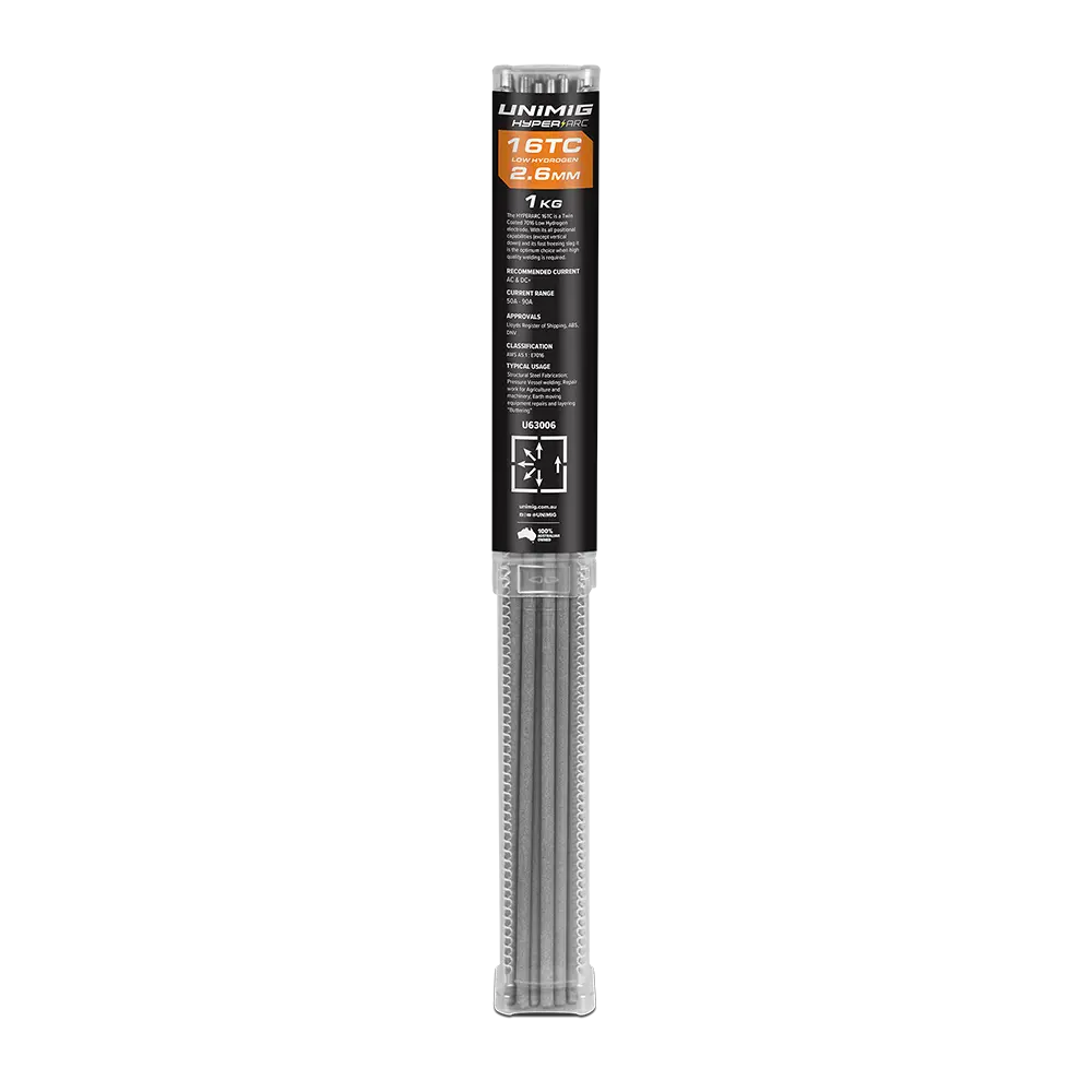 HYPERARC 16TC Low-Hydrogen Electrodes - 1 kilogram (1kg) / 2.6mm
