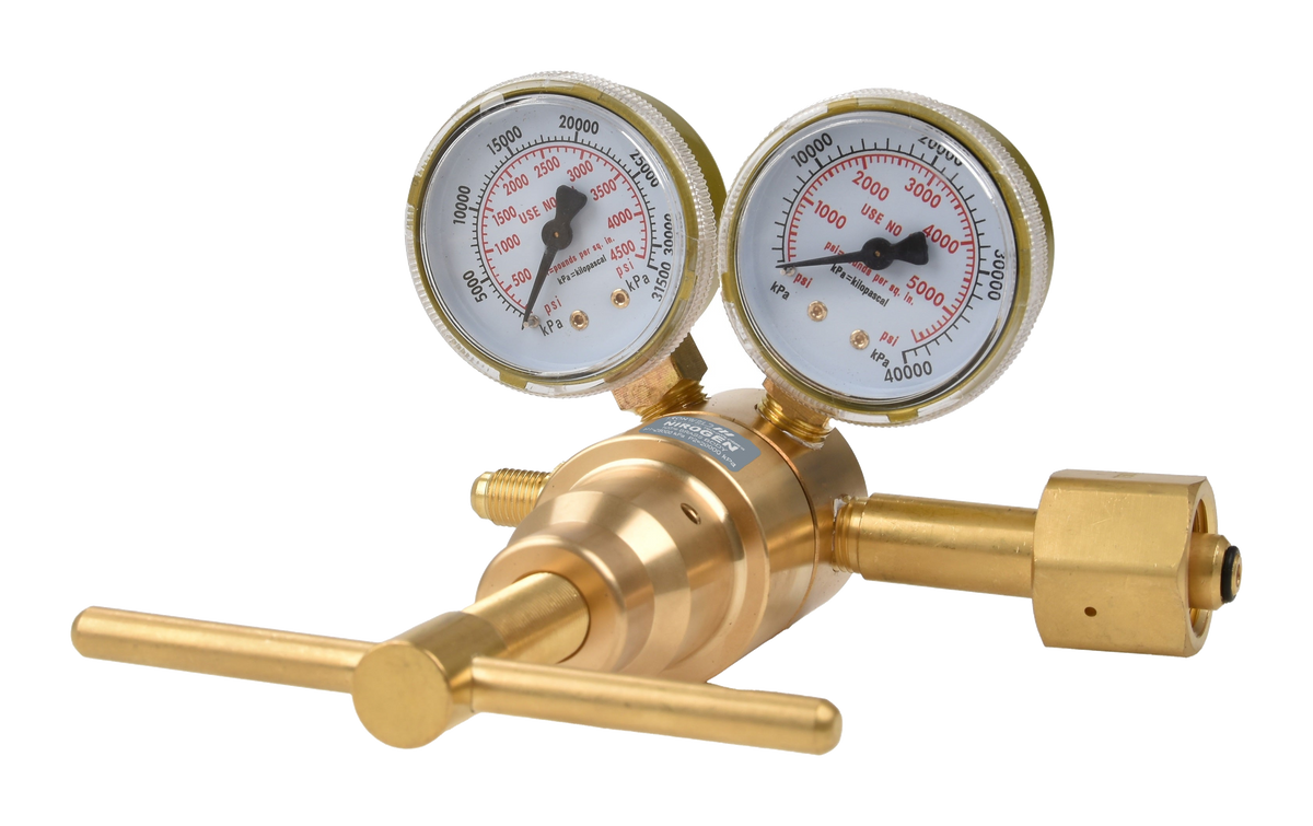 IRONWELD Solid Brass 5,000KPA Nitrogen Regulator IW6025