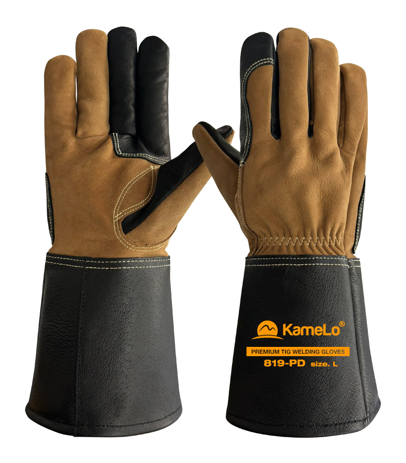 KameLo Premium Leather TIG/MIG Welding Gloves KC Certified | 819-PD