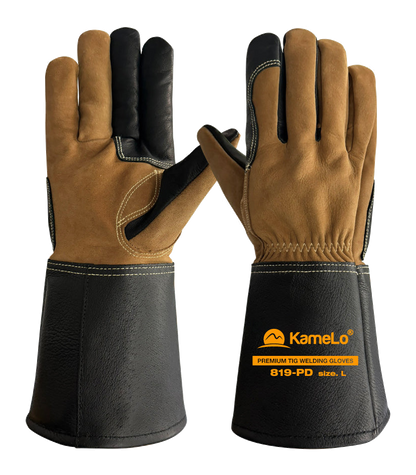 KameLo Premium Leather TIG/MIG Welding Gloves KC Certified | 819-PD
