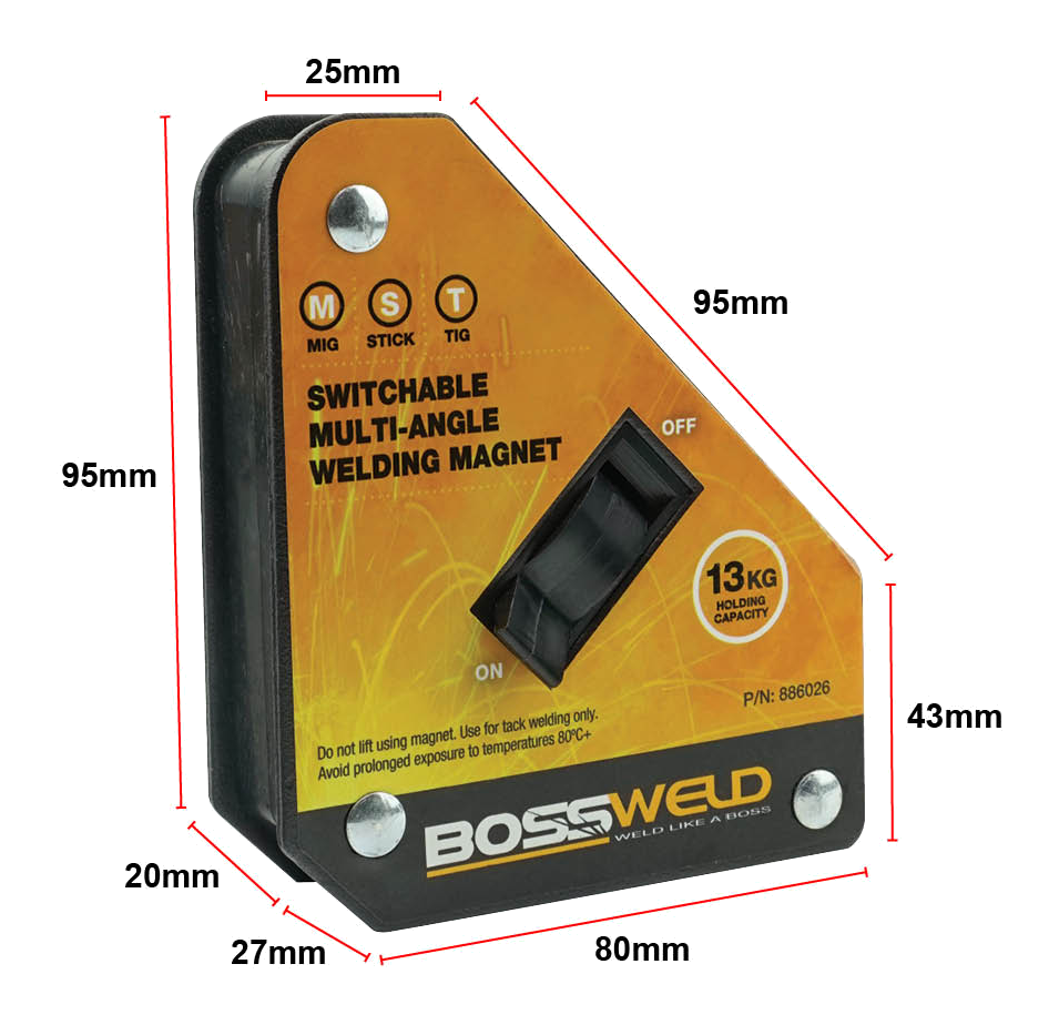 BOSSWELD Switchable Multi-Angle Welding Magnet