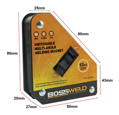 BOSSWELD Switchable Multi-Angle Welding Magnet