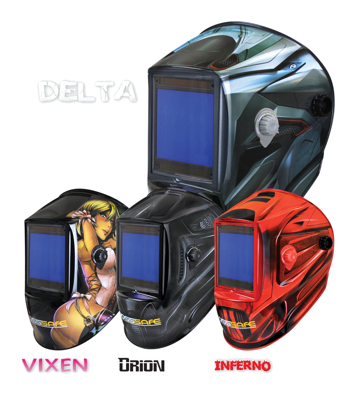 BossSafe Mega View Electronic Welding Helmet