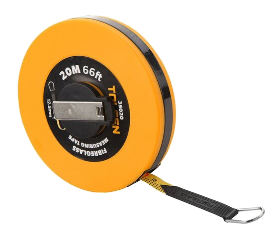 TOLSEN Fibreglass Measuring Tape - Metric & Inch