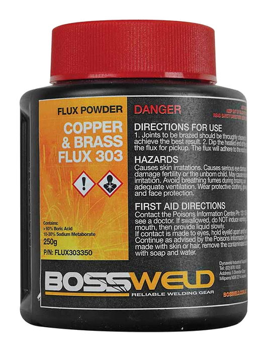 BOSSWELD Universal Copper & Brass Flux 250g Jar