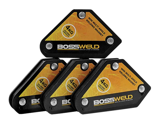 BOSSWELD Multi-Angle Mini Welding Magnet 4kg (4 Pack) 886028
