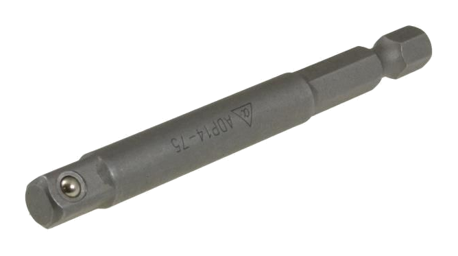 ALPHA 1/4in Hex to 1/4in Square Drive Adapter 75mm ADP14-75