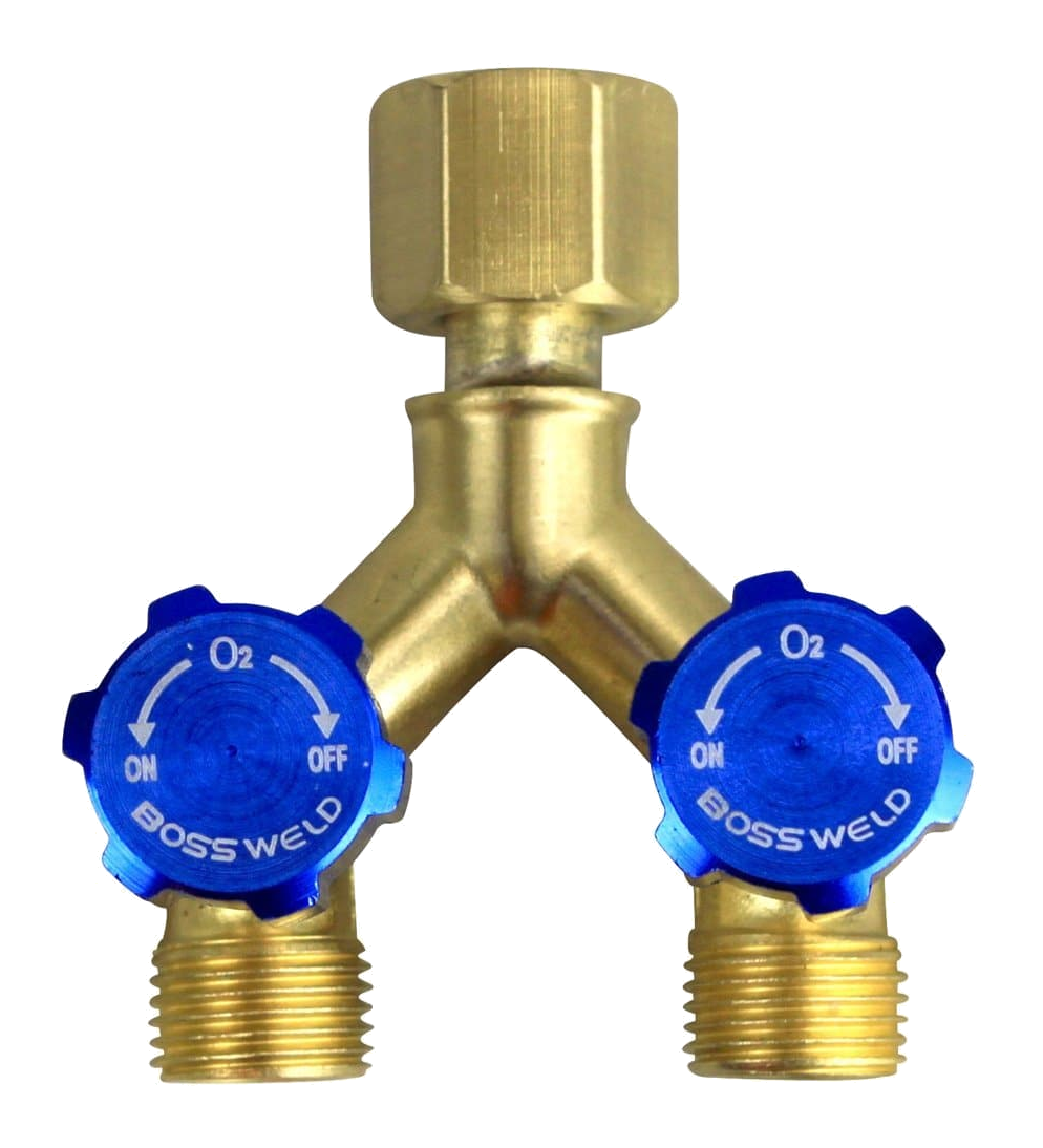 BOSSWELD R121 Y Connector Right Hand Oxygen - 400195 - A&S Welding & Electrical