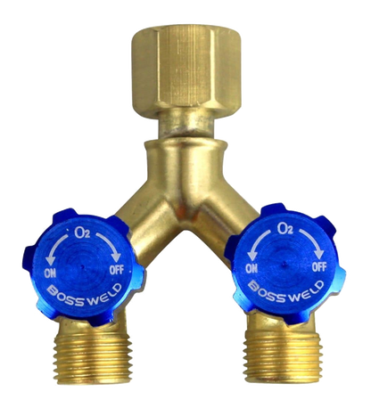 BOSSWELD R121 Y Connector Right Hand Oxygen - 400195 - A&S Welding & Electrical