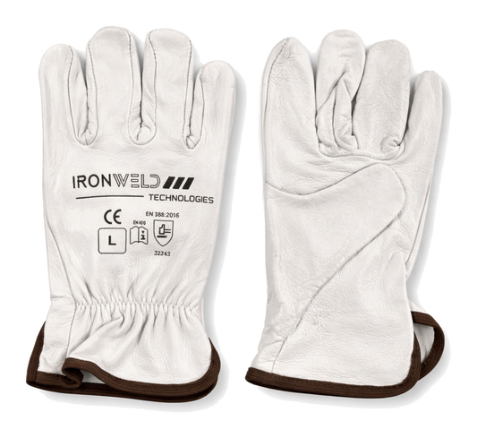 IRONWELD Premium Soft Cow Leather Rigger Gloves
