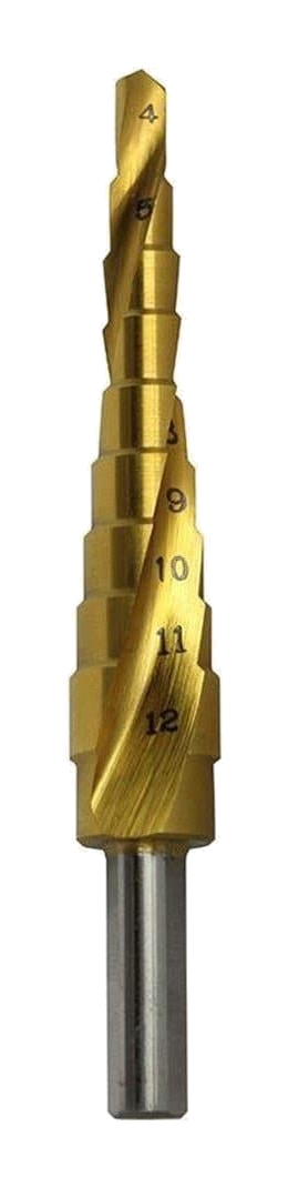 Spiral Flute Step Drills - 9STSFM4-12S - A&S Welding & Electrical