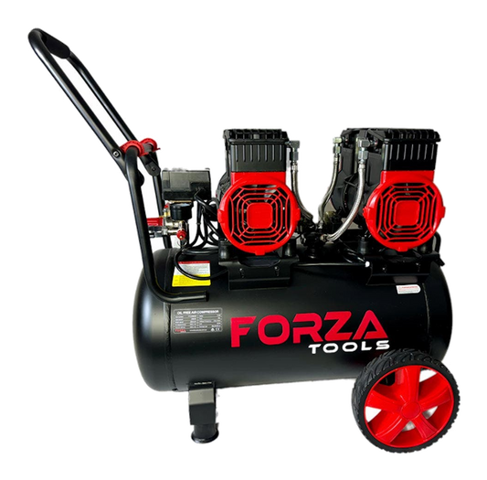 FORZA 2 x 1180W 50L 320L/Min Oil-Free Air Compressor FT2296050