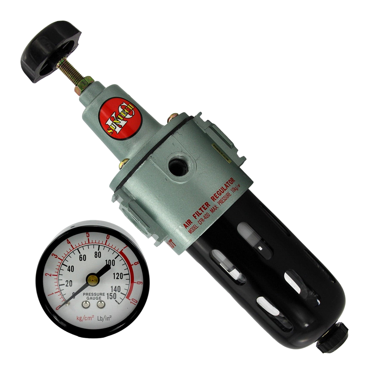 KCTools 1/4" NPT Air Filtre/Regulator (w/ Gauge & Auto-Drainer) - SB2021-1 - A&S Welding & Electrical