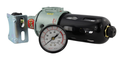 KCTools 1/4" NPT Air Filtre/Regulator (w/ Gauge & Auto-Drainer) - SB2021-1 - A&S Welding & Electrical