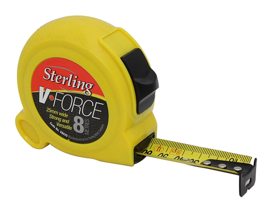 Sterling V-Force 8-metre Tape Measure