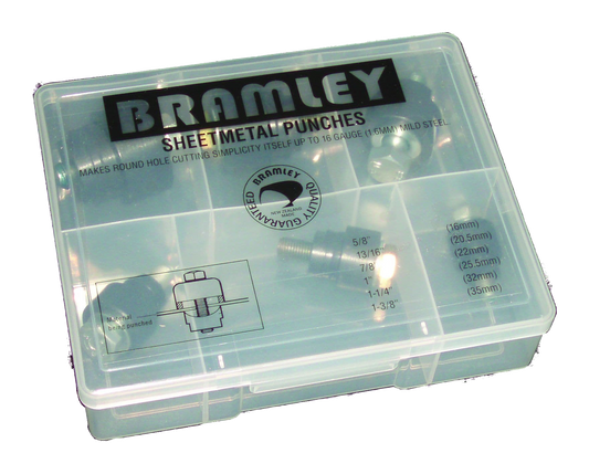 BRAMLEY Chassis Hole Punch 6 piece Set - CPSET - 010SET/CPSET - A&S Welding & Electrical