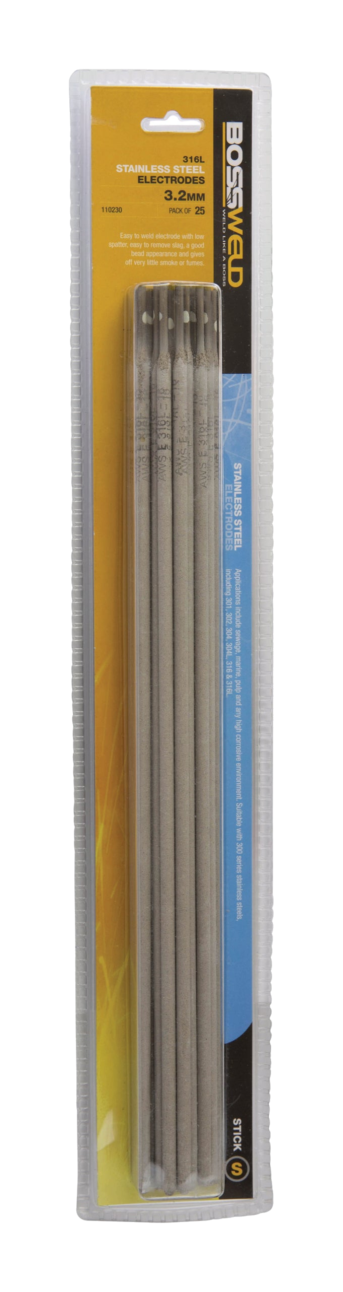 BOSSWELD 316L-16 Stainless Steel Electrodes
