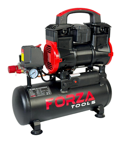 FORZA 1180W 8L 110L/Min Oil-Free Low Noise Air Compressor FT211808