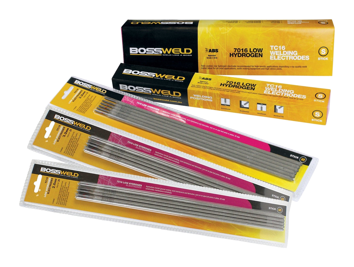 BOSSWELD TC16 Low Hydrogen Electrodes - 110450 - A&S Welding & Electrical