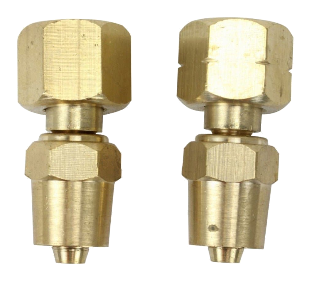 BOSSWELD LP112 Hose Connector Right Hand 2pk (Oxygen) - 400190 - A&S Welding & Electrical