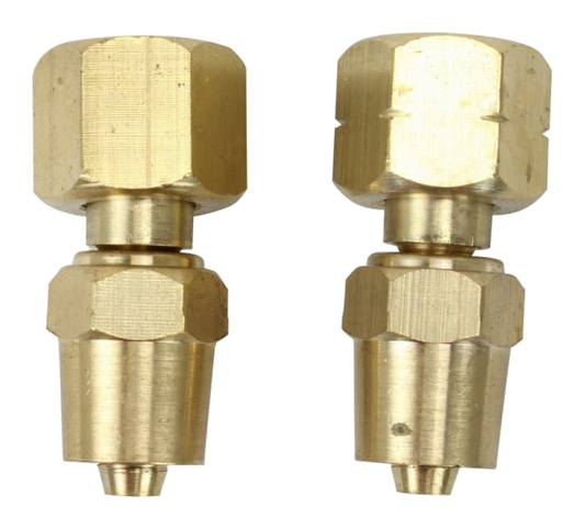 BOSSWELD LP112 Hose Connector Right Hand 2pk (Oxygen) - 400190 - A&S Welding & Electrical