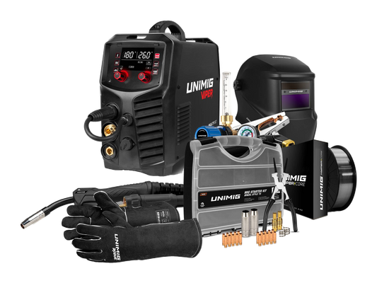 UNIMIG VIPER MULTI 180 MIG/TIG/MMA Welder Bundle U11717