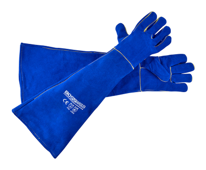 Bossweld Bluey Extra Long Welding Gloves 68cm