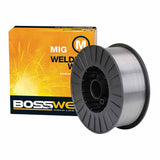 BOSSWELD Gasless 11 MIG wire, 1.6mm 15kg spool with yellow BOSSWELD box