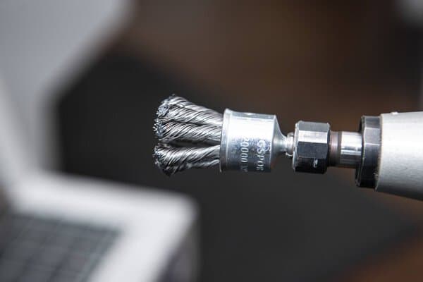 KLINGSPOR BPS 600 Z Knotted End Brushes with Shaft – Steel