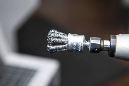 KLINGSPOR BPS 600 Z Knotted End Brushes with Shaft – Steel