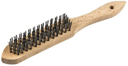 KLINGSPOR BH 600 Wooden-Handle Hand Brushes – Stainless Steel – 12 Pack