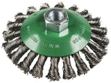 KLINGSPOR BK 600 Z Knotted Bevel Brushes – Stainless Steel