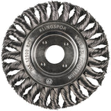 KLINGSPOR BR 600 Z Knotted Wheel Brushes – Steel 358312
