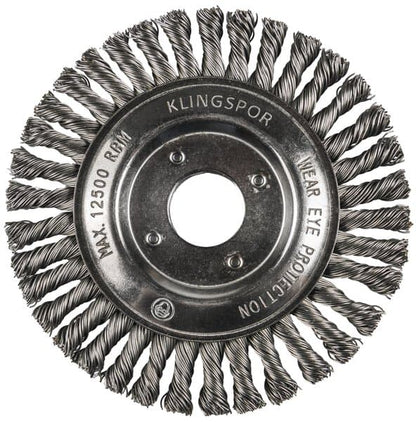 KLINGSPOR BRP 600 Z Knotted Pipeline Brushes – Stainless Steel 363992
