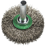 KLINGSPOR BRS 600 W Crimped Wheel Brushes with Shaft – Steel