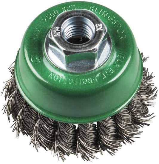 KLINGSPOR BT 600 Z Knotted Cup Brushes – Stainless Steel 358340