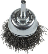 KLINGSPOR BTS 600 W Crimped Cup Brushes with Shaft – Steel – 20 Pack 358331