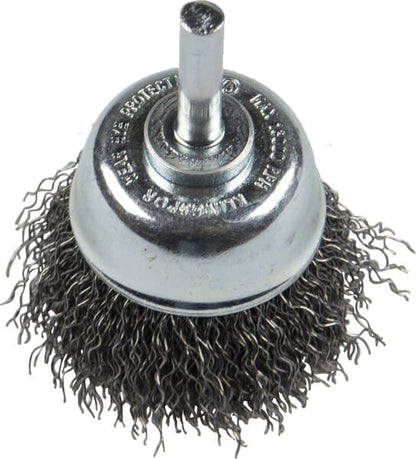 KLINGSPOR BTS 600 W Crimped Cup Brushes with Shaft – Steel – 20 Pack 358331