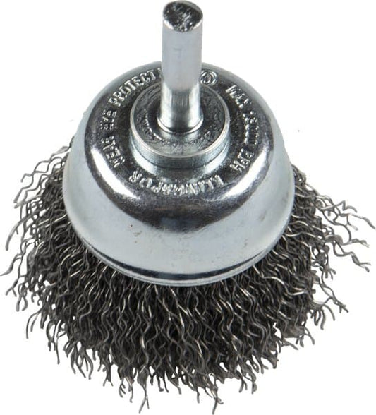 KLINGSPOR BTS 600 W Crimped Cup Brushes with Shaft – Steel – 20 Pack 358331
