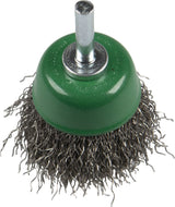 KLINGSPOR BTS 600 W Crimped Cup Brushes with Shaft – Steel – 20 Pack 358331