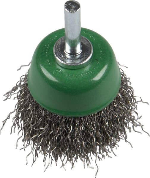 KLINGSPOR BTS 600 W Crimped Cup Brushes with Shaft – Steel – 20 Pack 358331