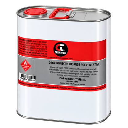 ChemTools DEOX R88 rust preventative 5L tin – front-right view
